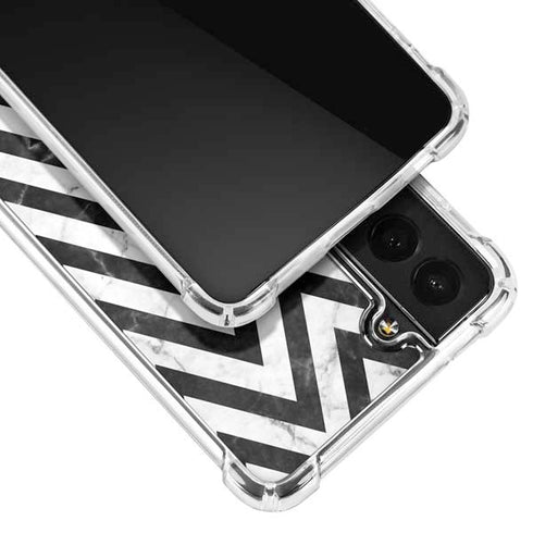 Chevron Marble Galaxy S21 FE Clear Case